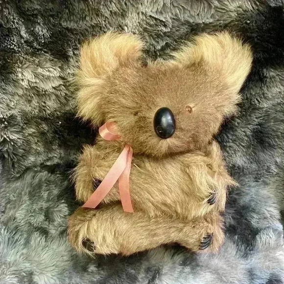 Vintage Australian Koala bear real fur plush  stuffed animal Australia real fur - Picture 9 of 12